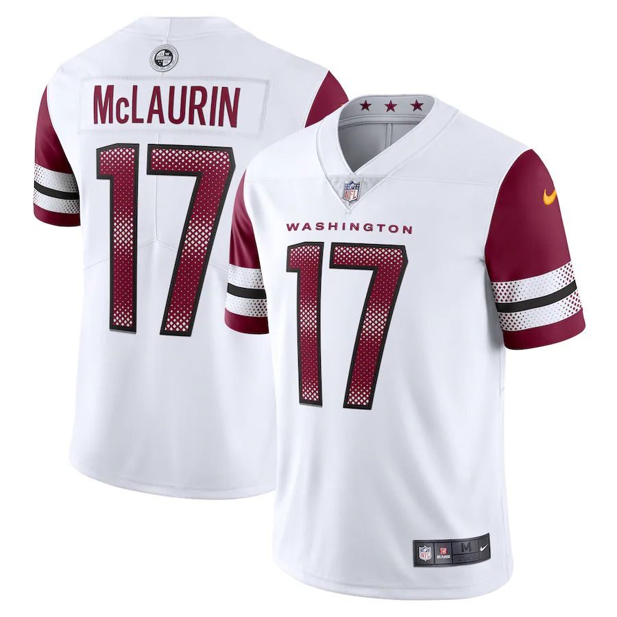 Men Washington Commanders #17 Terry McLaurin Nike White Vapor Limited NFL Jersey->washington commanders->NFL Jersey